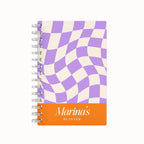 Checkered Tiles Name 2026 Weekly Planner