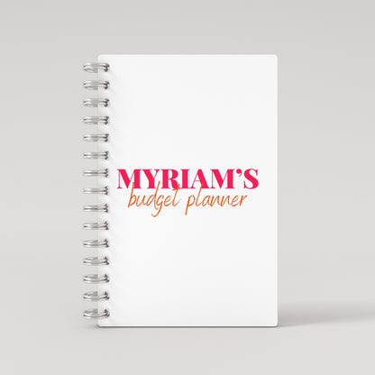 Names Budget Planner - Pink Orange