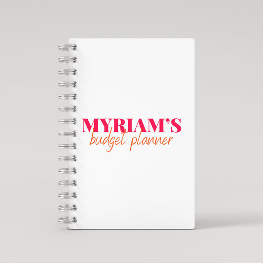 Names Budget Planner - Pink Orange