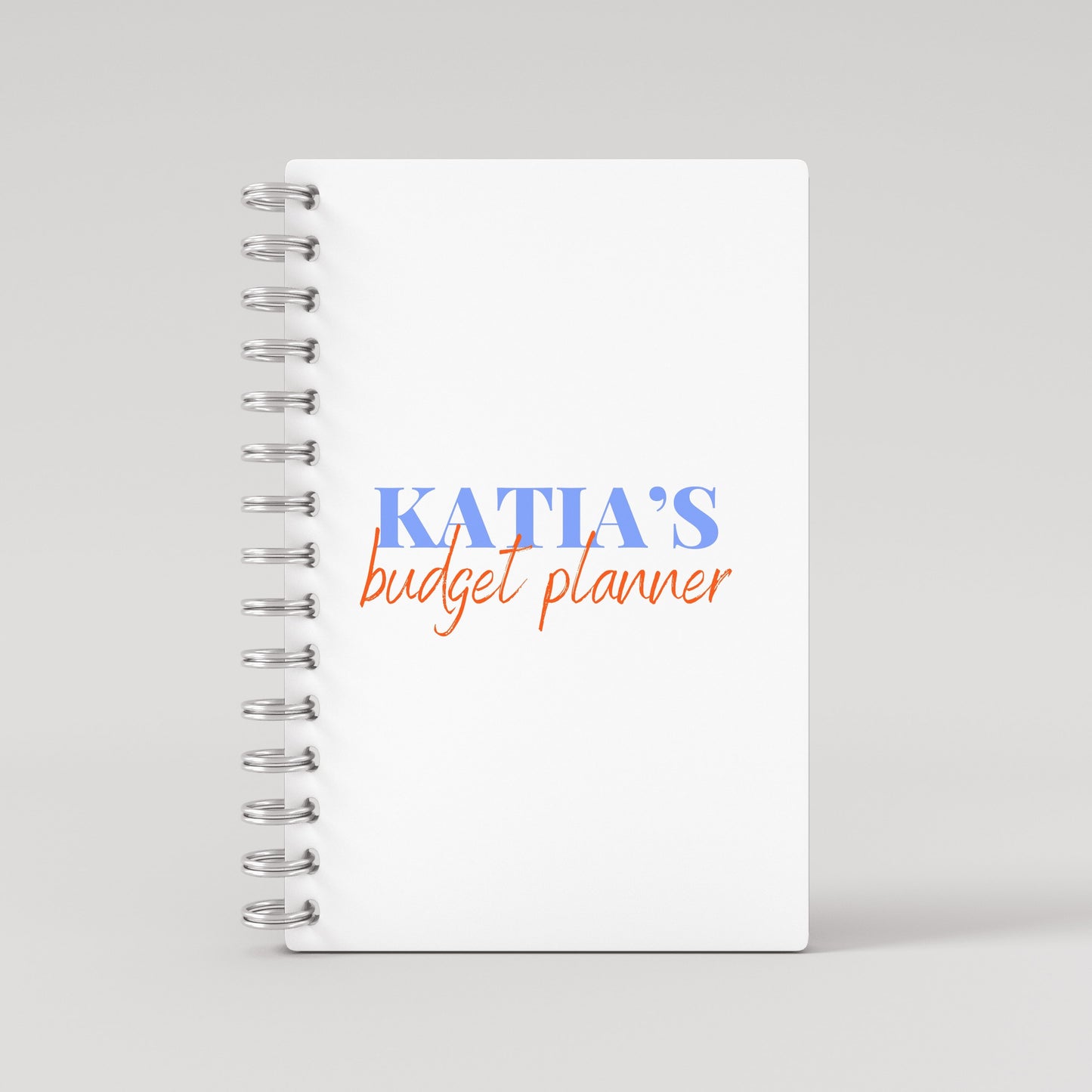 Names Budget Planner - Blue Orange