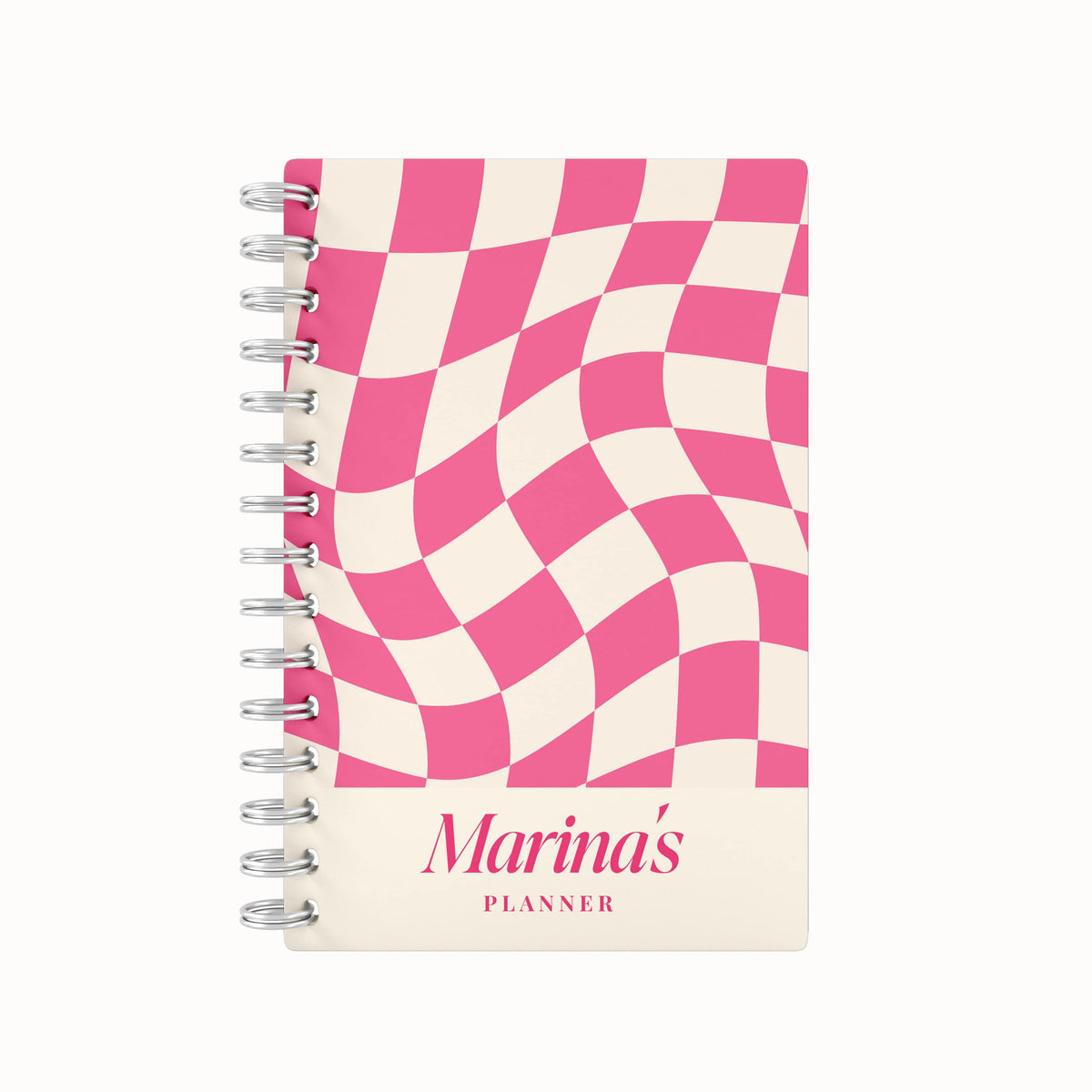 Checkered Tiles Name - 2026 Daily Planner