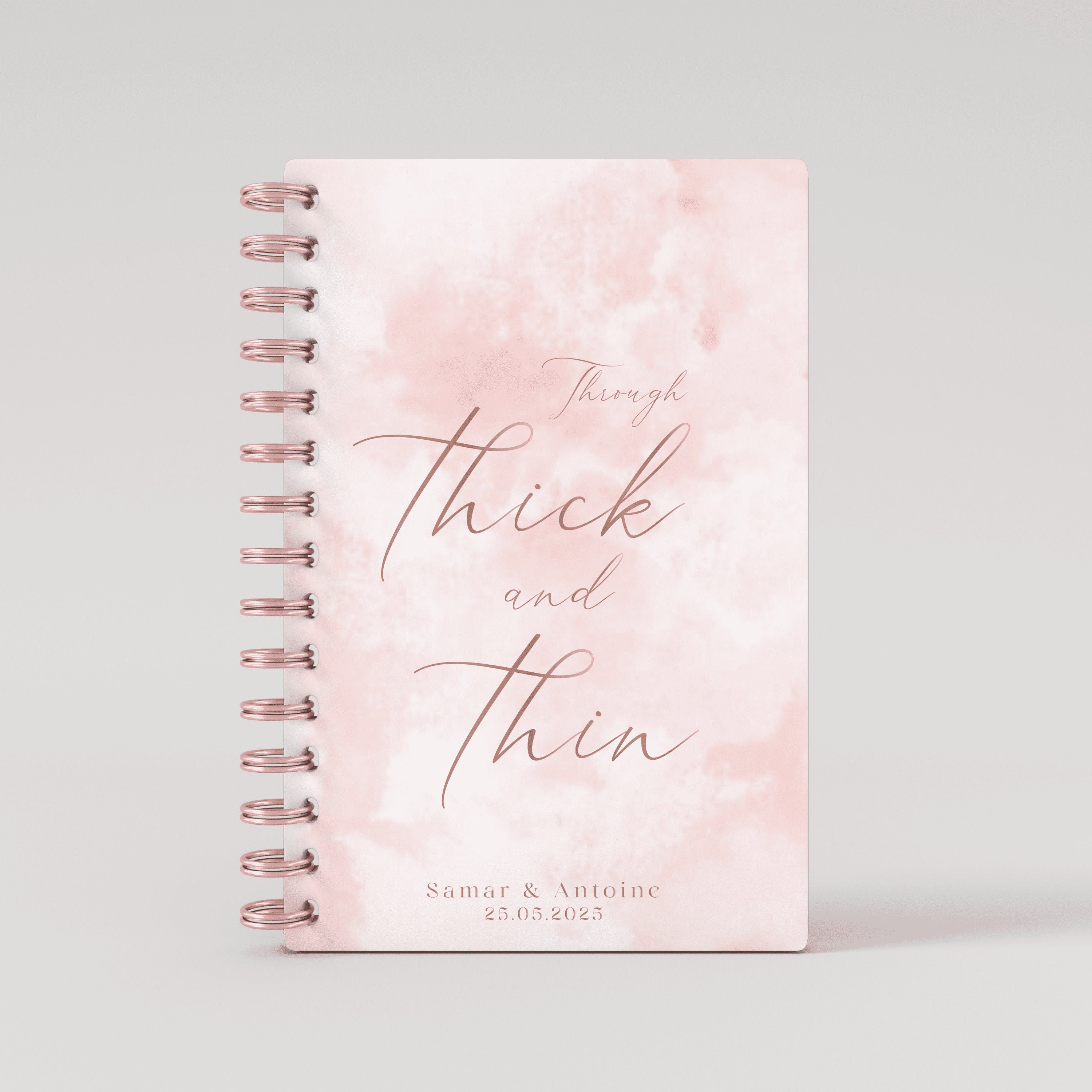 Thick & Thin - Rose Gold Foil Wedding Planner