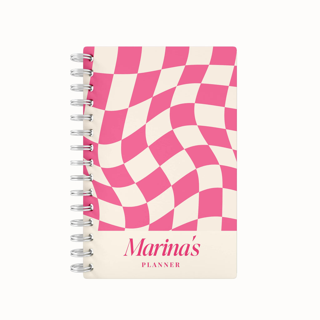 Checkered Tiles Name 2026 Weekly Planner