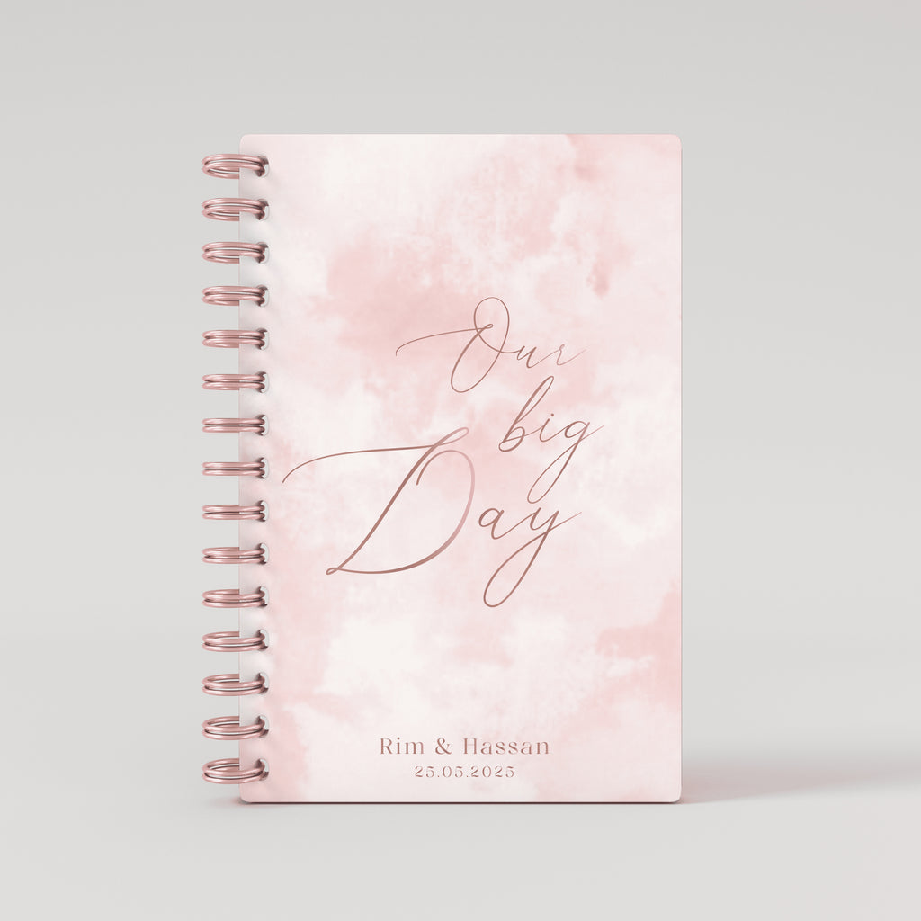 Our Big Day - Rose Gold Foil Wedding Planner