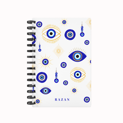 Evil Eye Golden Lined Notebook