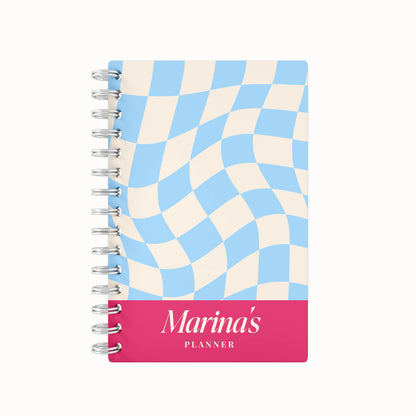 Checkered Tiles 2026 Desk Planner