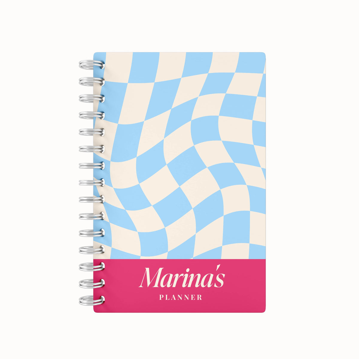 Checkered Tiles Name - 2026 Daily Planner