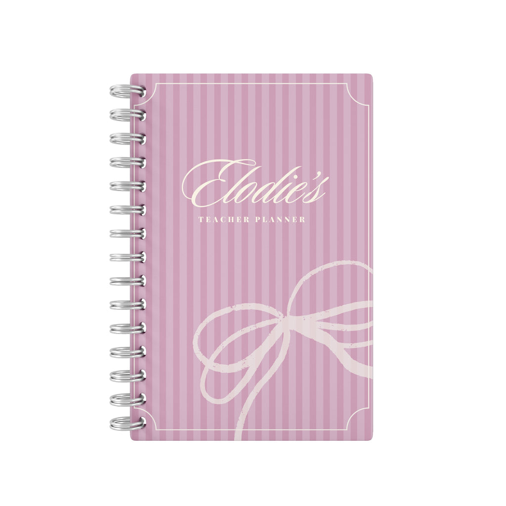 Vintage Name Pink - Teacher Planner