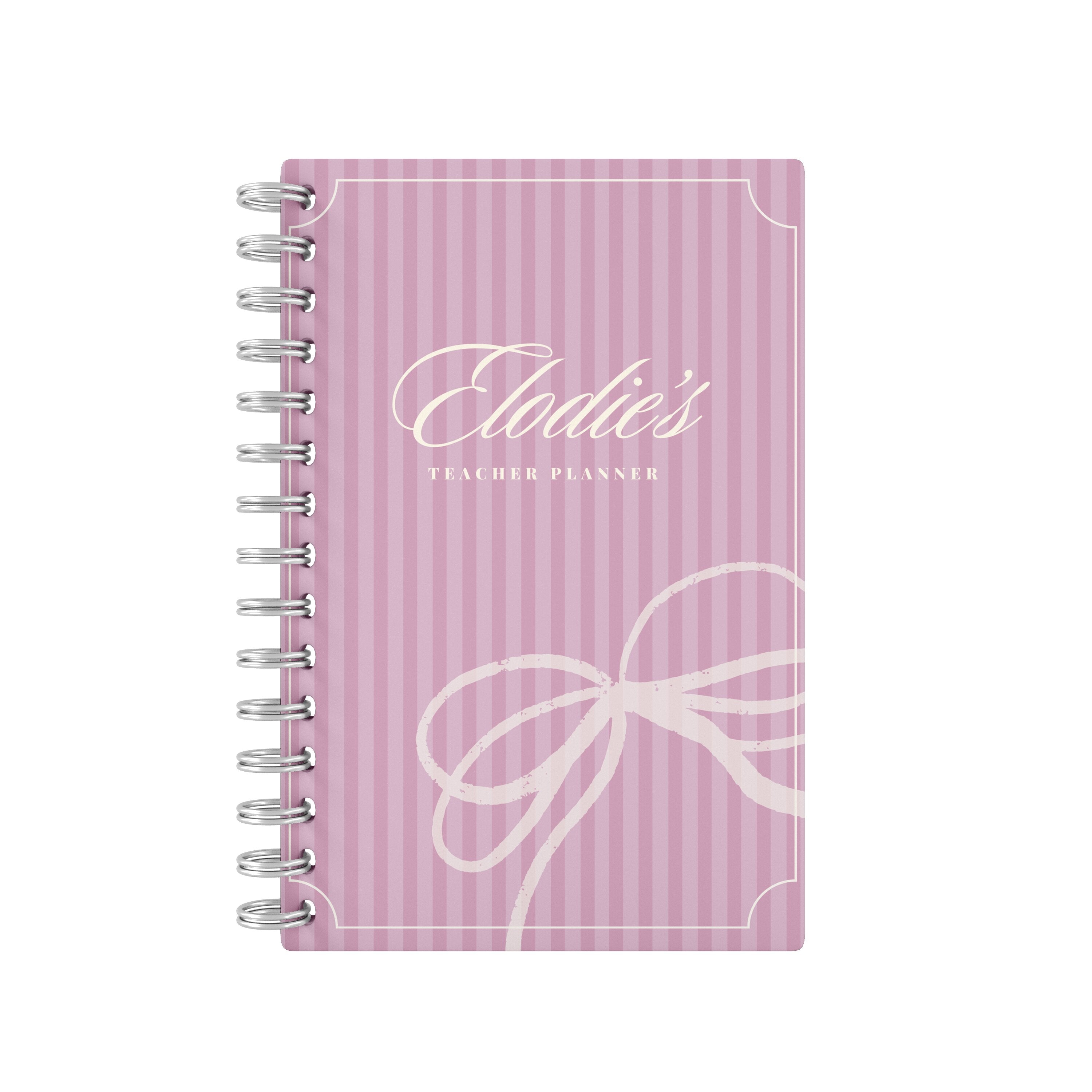 Vintage Name Pink - Teacher Planner