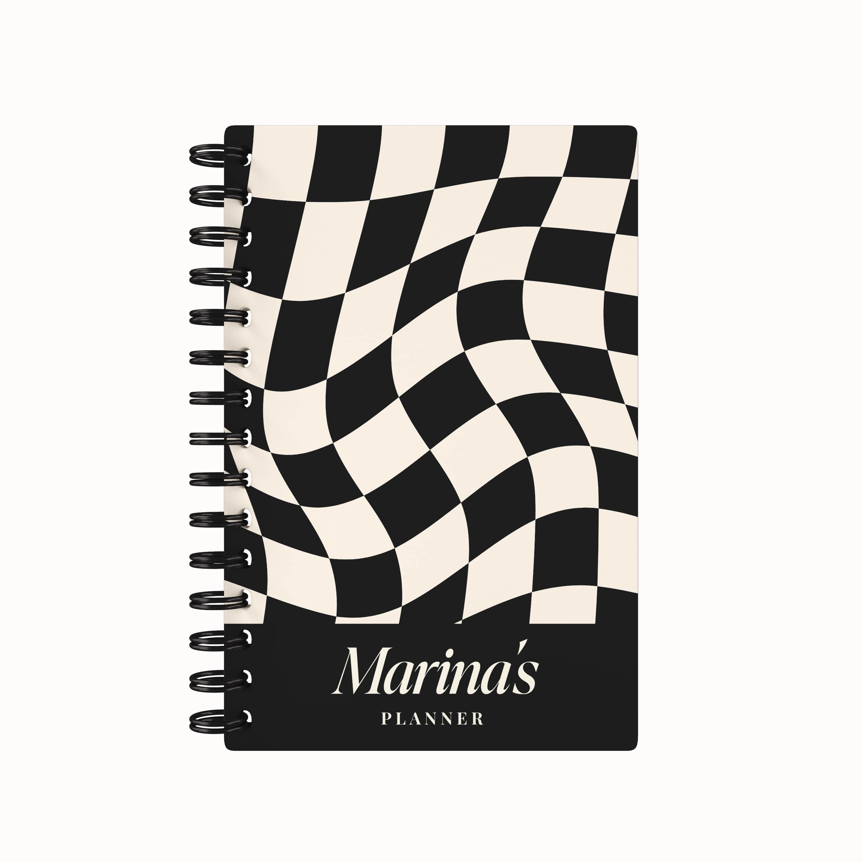 Checkered Tiles Name 2026 Weekly Planner