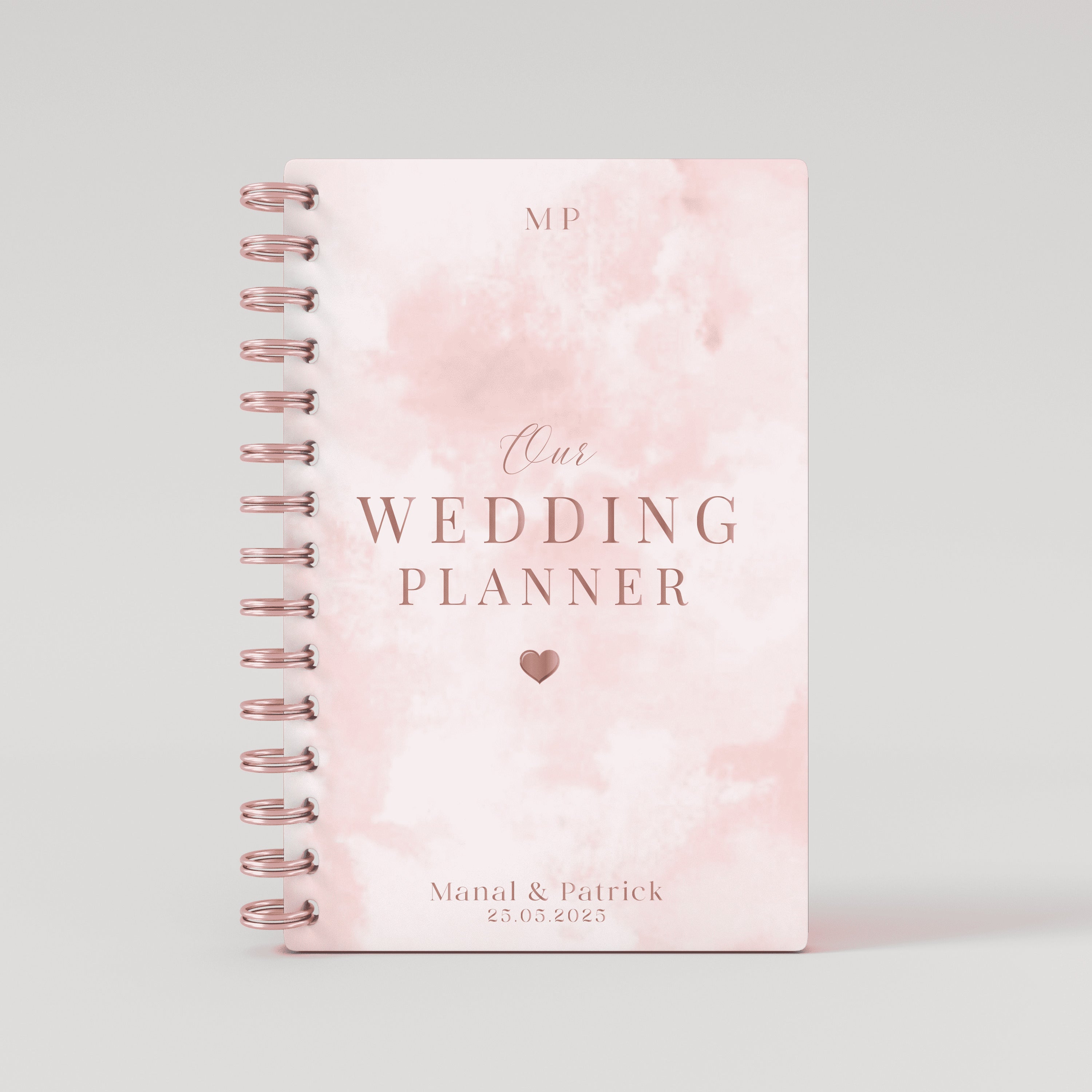 Our Wedding Planner - Rose Gold Foil Wedding Planner