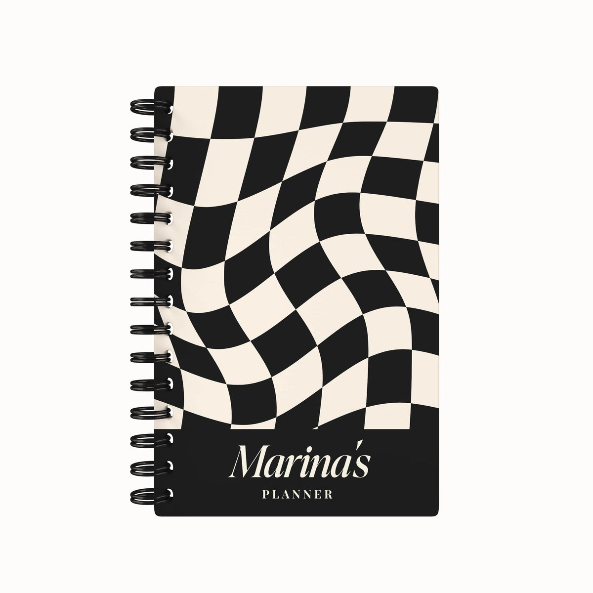 Checkered Tiles Name - 2026 Daily Planner