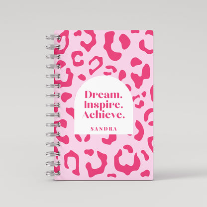 Dream. Inspire. Achieve Leopard  2024 Daily Planner