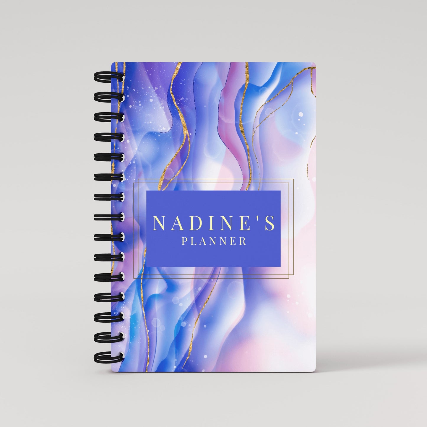 Blue Purple Marble 2025 Weekly Planner