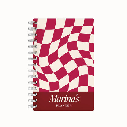 Checkered Tiles Name - 2026 Daily Planner