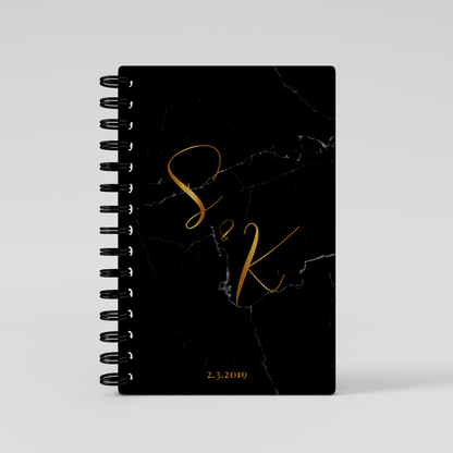 Initials ScrapBook - Black Marble