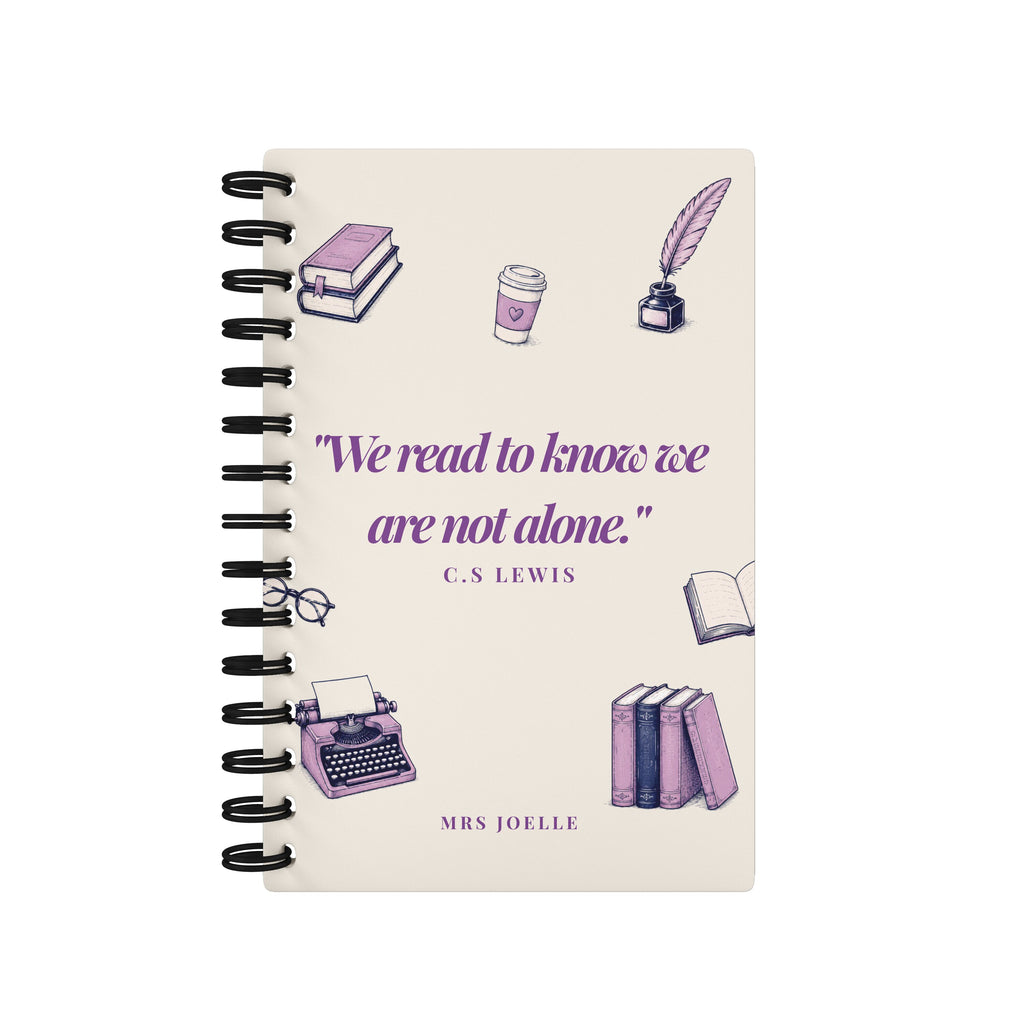 English Teacher Beige & Purple - Teacher Planner