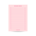 Deadlines Notepad - Pink