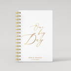 Our Big day - White - Gold Foil Wedding Planner