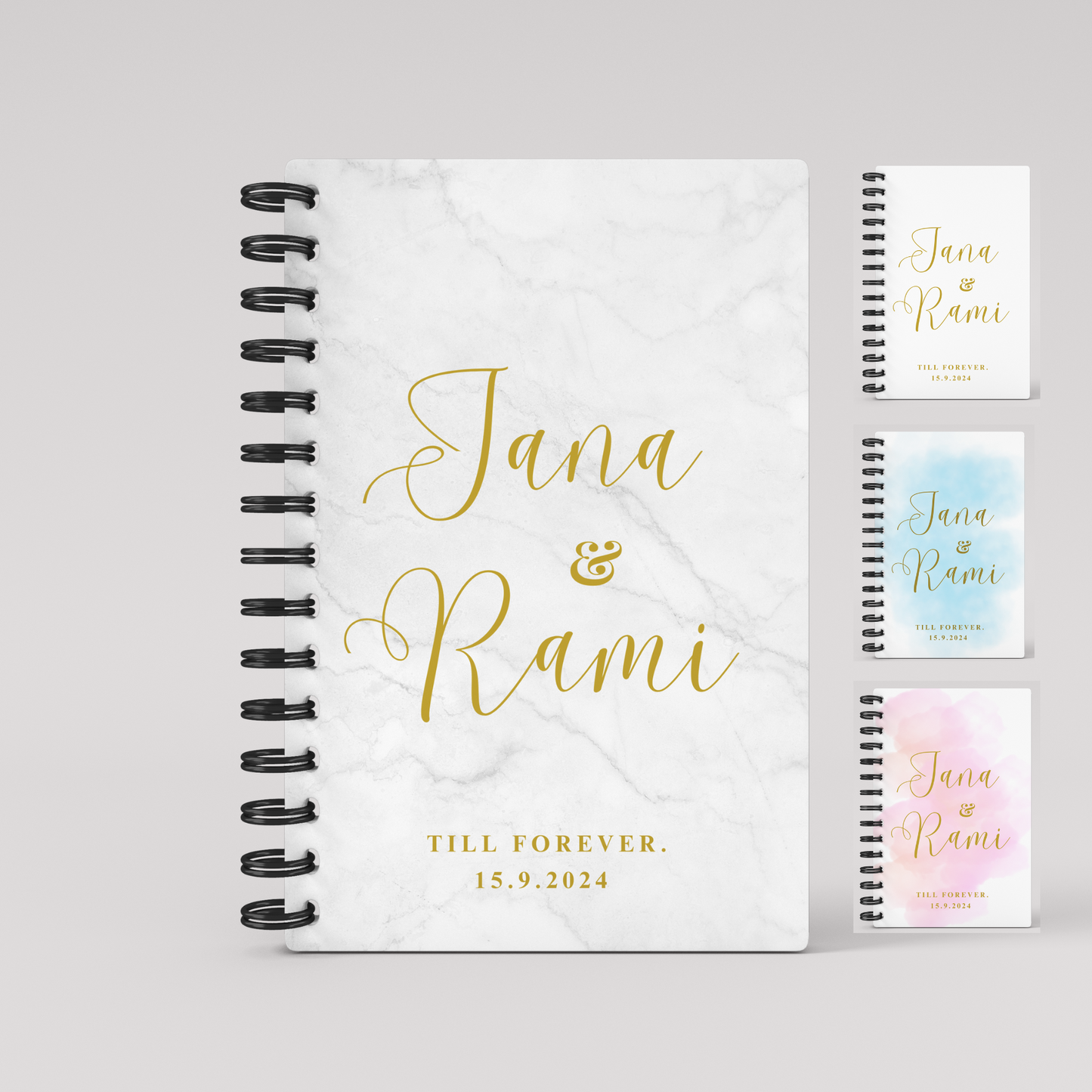 Names Gold Foil Wedding Planner