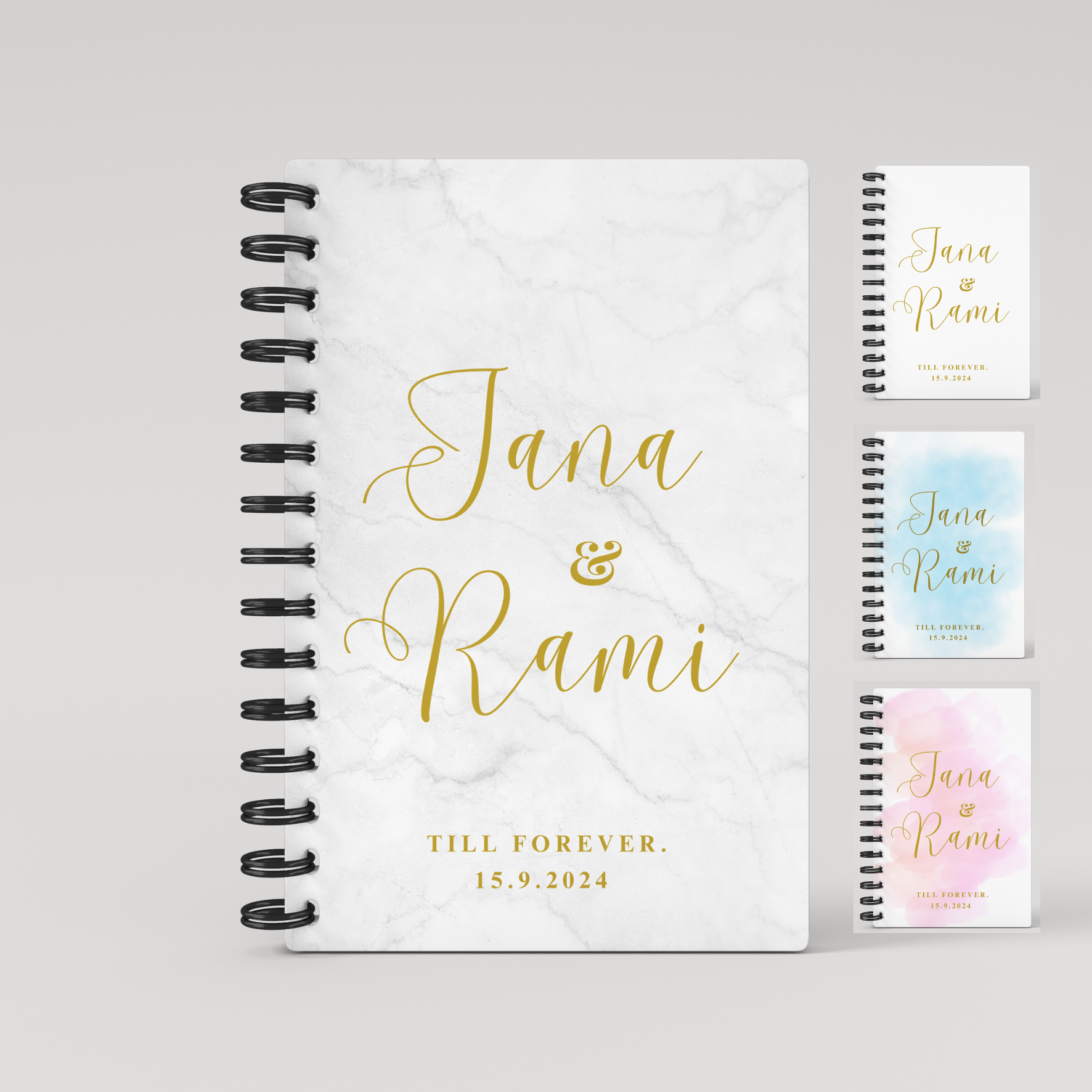 Names Gold Foil Wedding Planner