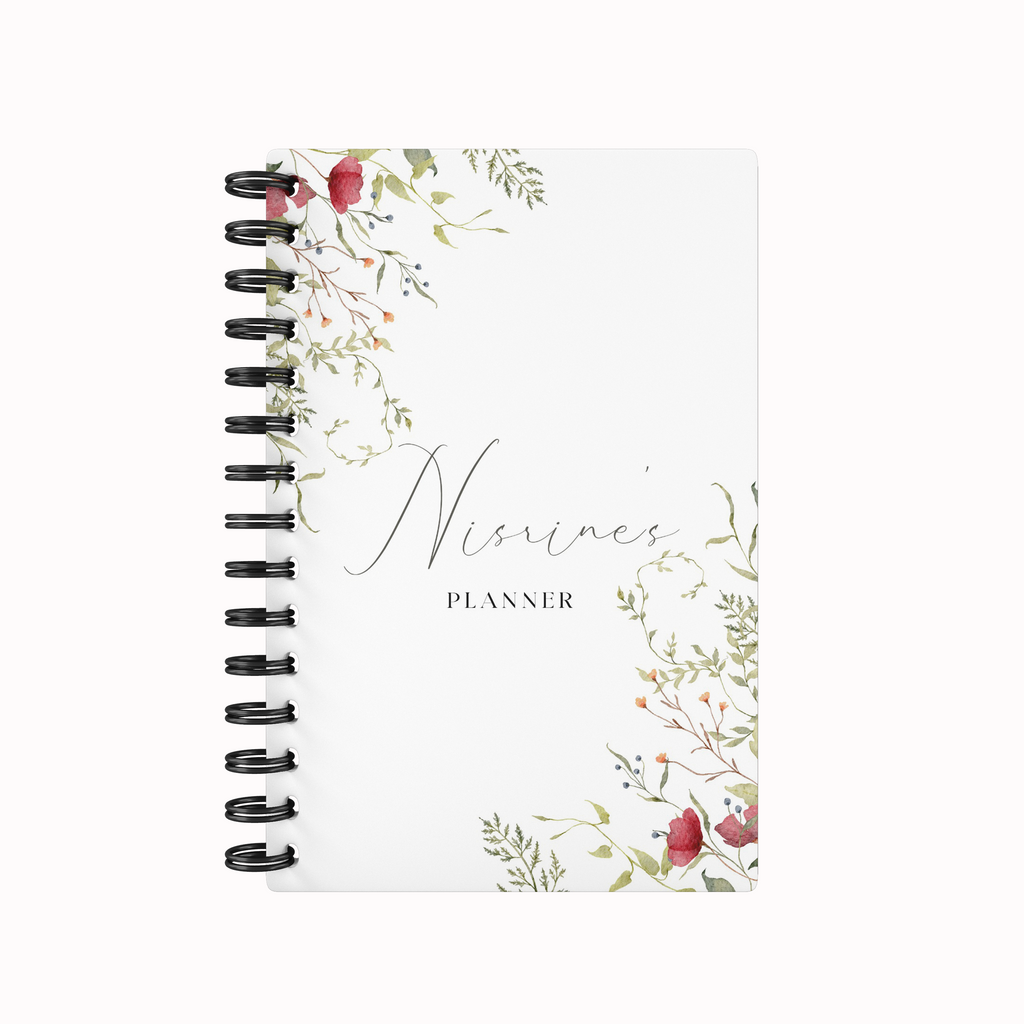 Simple Flower Red 2026 Weekly Planner