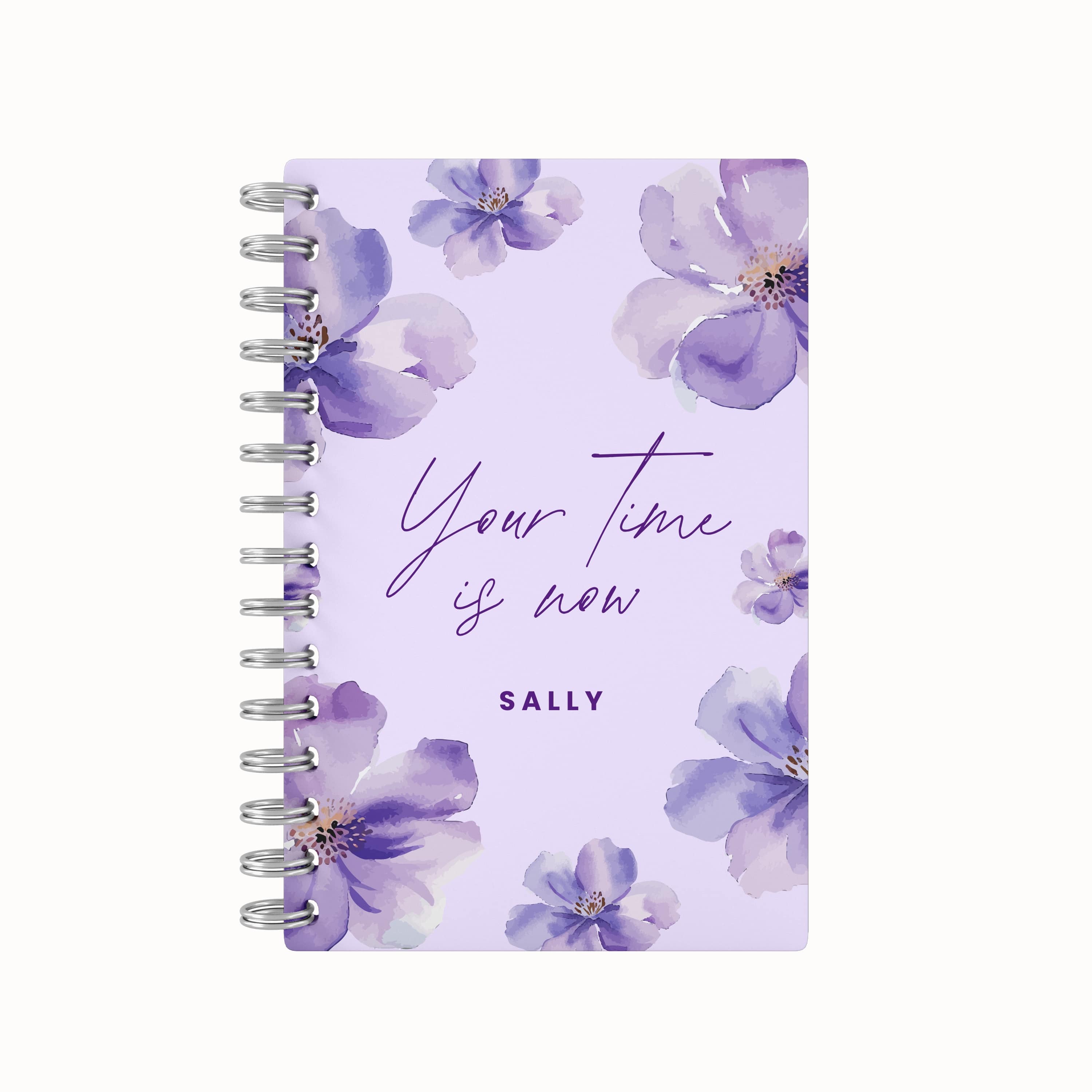 Your Time Is Now 2026 Desk Planner - Purple