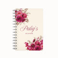 Bouquet Lined Notebook - Fuchsia