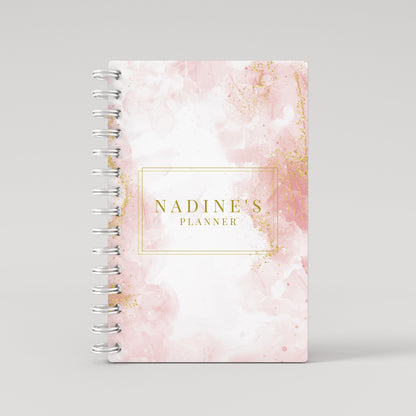 Rose Gold Marble Weekly Agenda