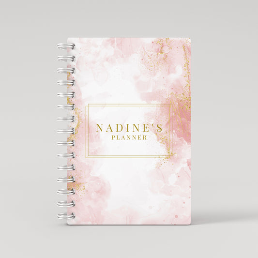 Rose Gold Marble Weekly Agenda