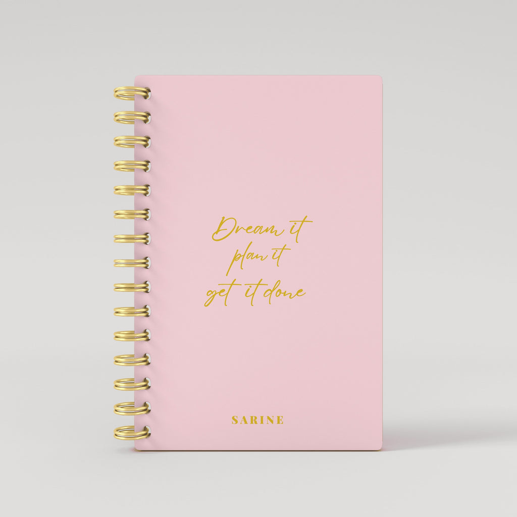 Leather Any Name Lined Notebook