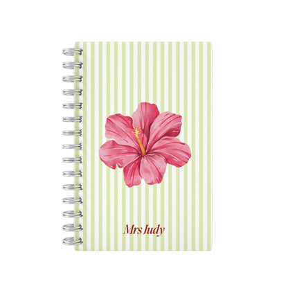 Pink Flower Green - Teacher Planner