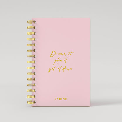 Leather Any Quote 2025 Daily Planner