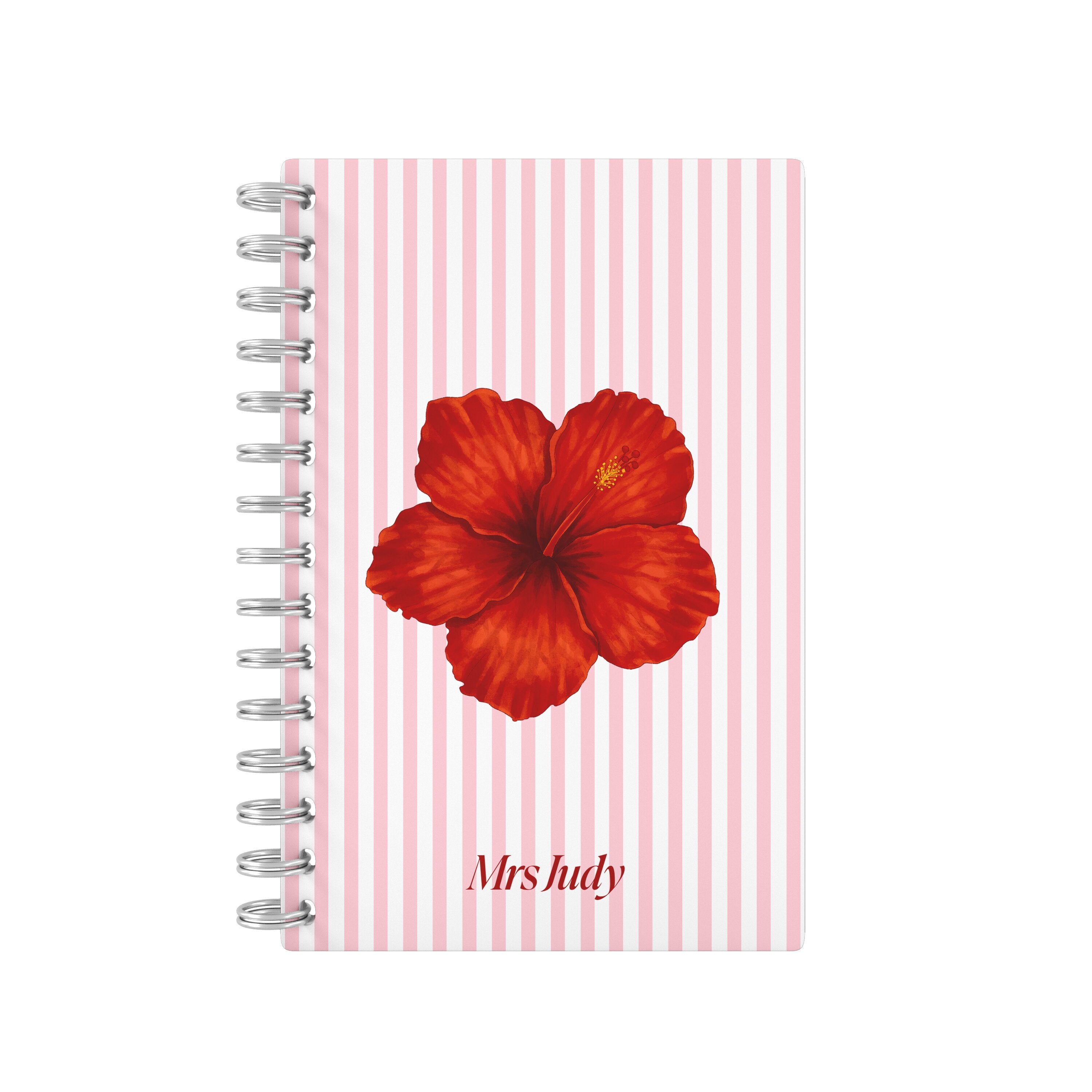 Red Flower Pink - Teacher Planner