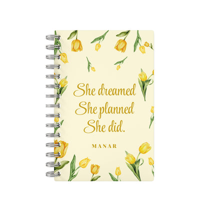 She Dreamed Lined Notebook