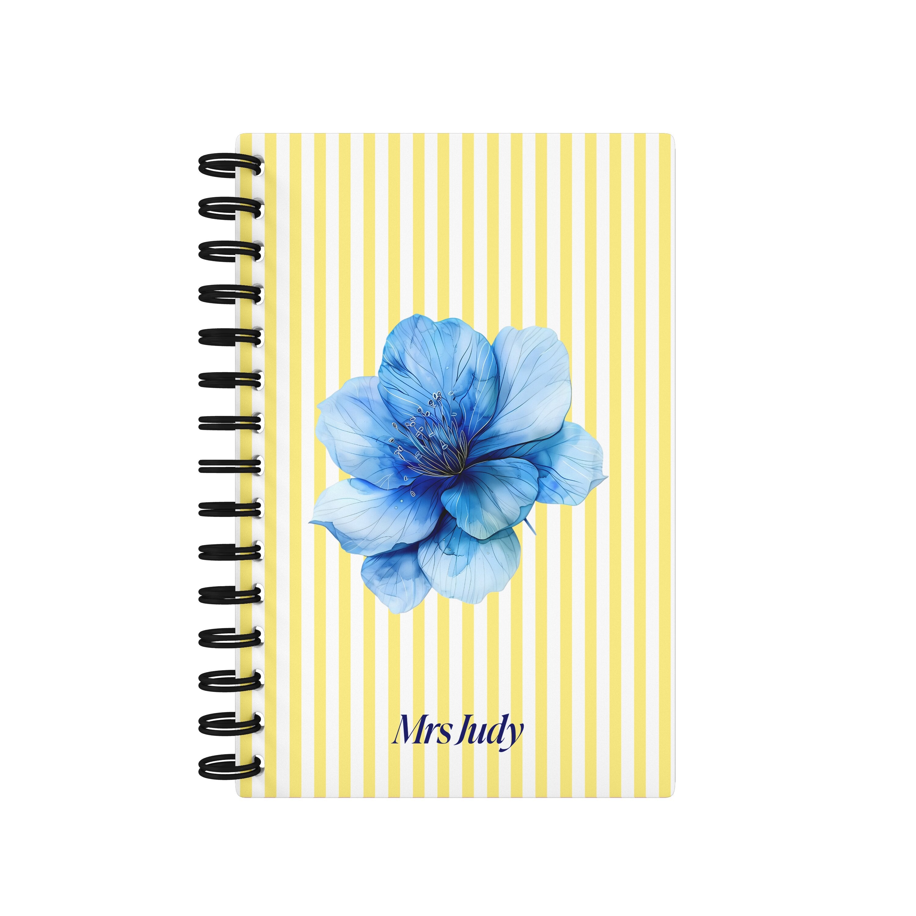 Blue Flower Yellow - Teacher Planner
