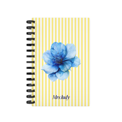 Blue Flower Yellow - Teacher Planner
