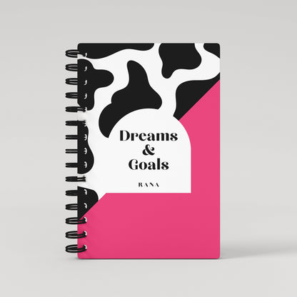 Dreams & Goals Cow Prints 2024 Weekly Planner