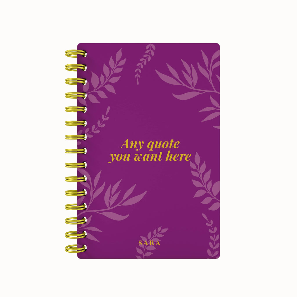 Any Quote Foliage Foil 2026 Daily Planner