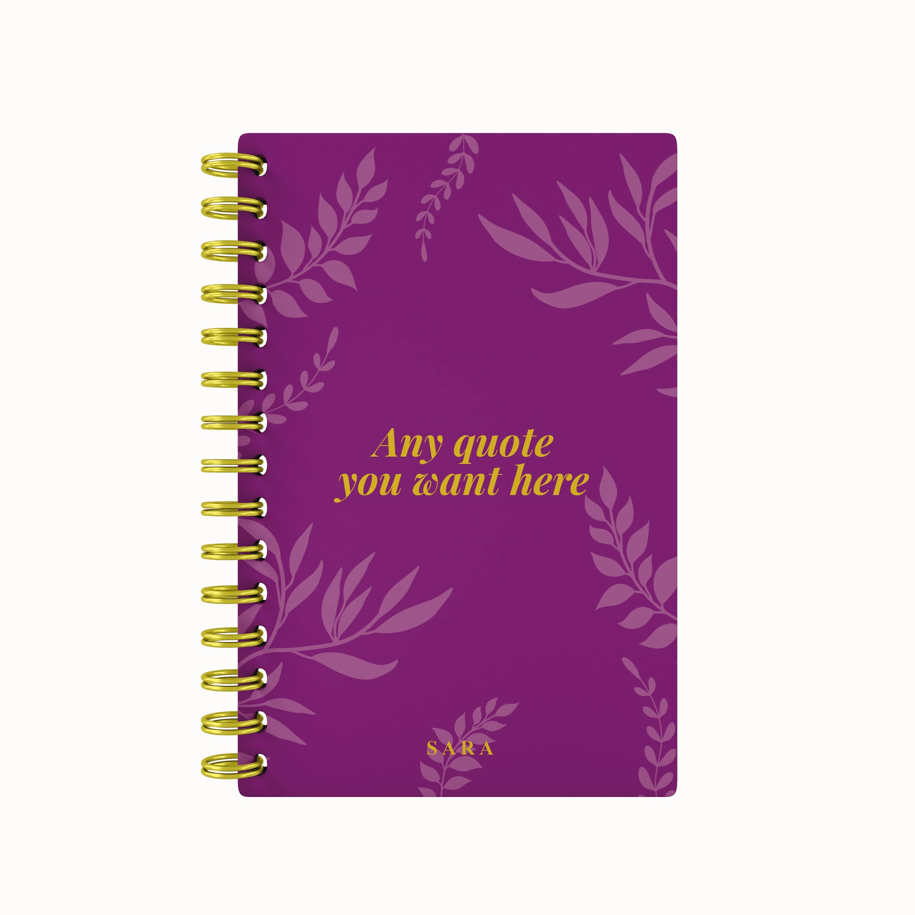Any Quote Foliage Foil 2026 Daily Planner
