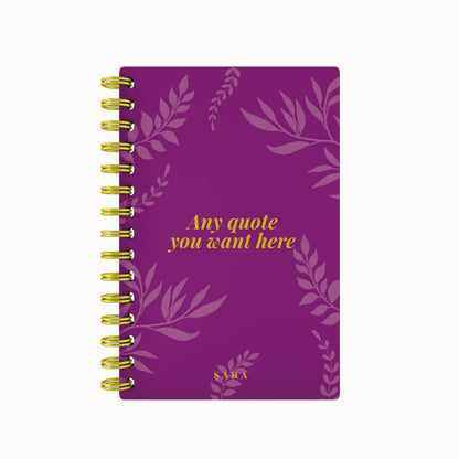Any Quote Foliage Foil 2026 Weekly Planner