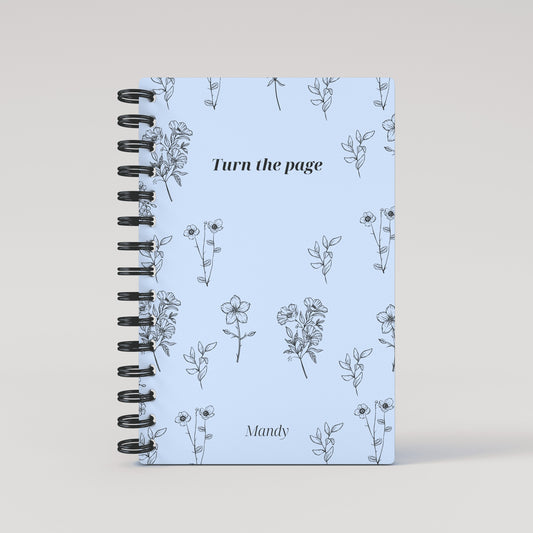 Turn the Page Vintage Blue - Book Journal