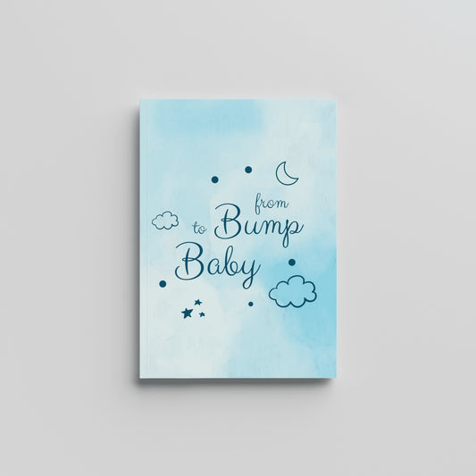 Baby to Bump Pastel Blue - Milestones Book