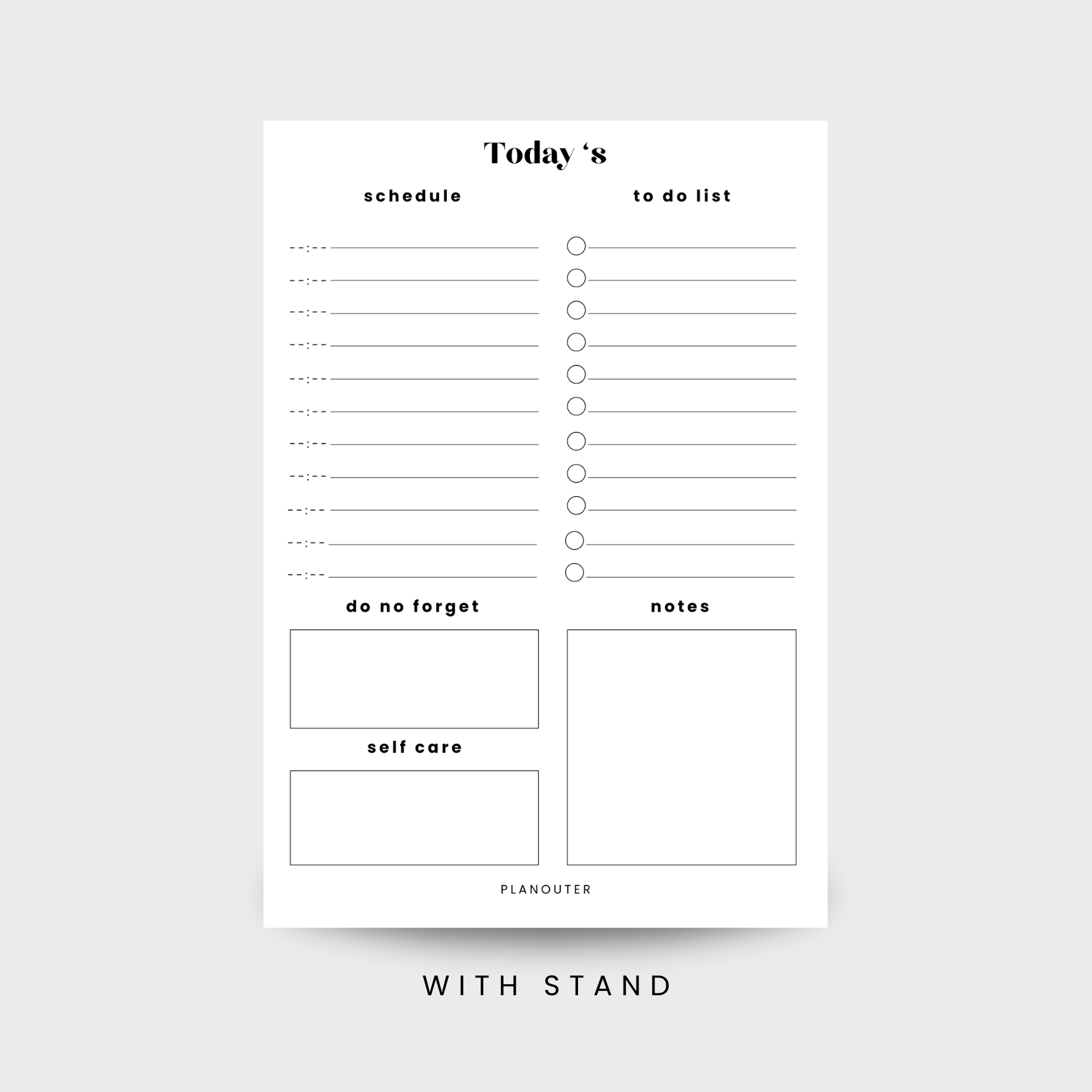 Daily Planner - Acrylic Board