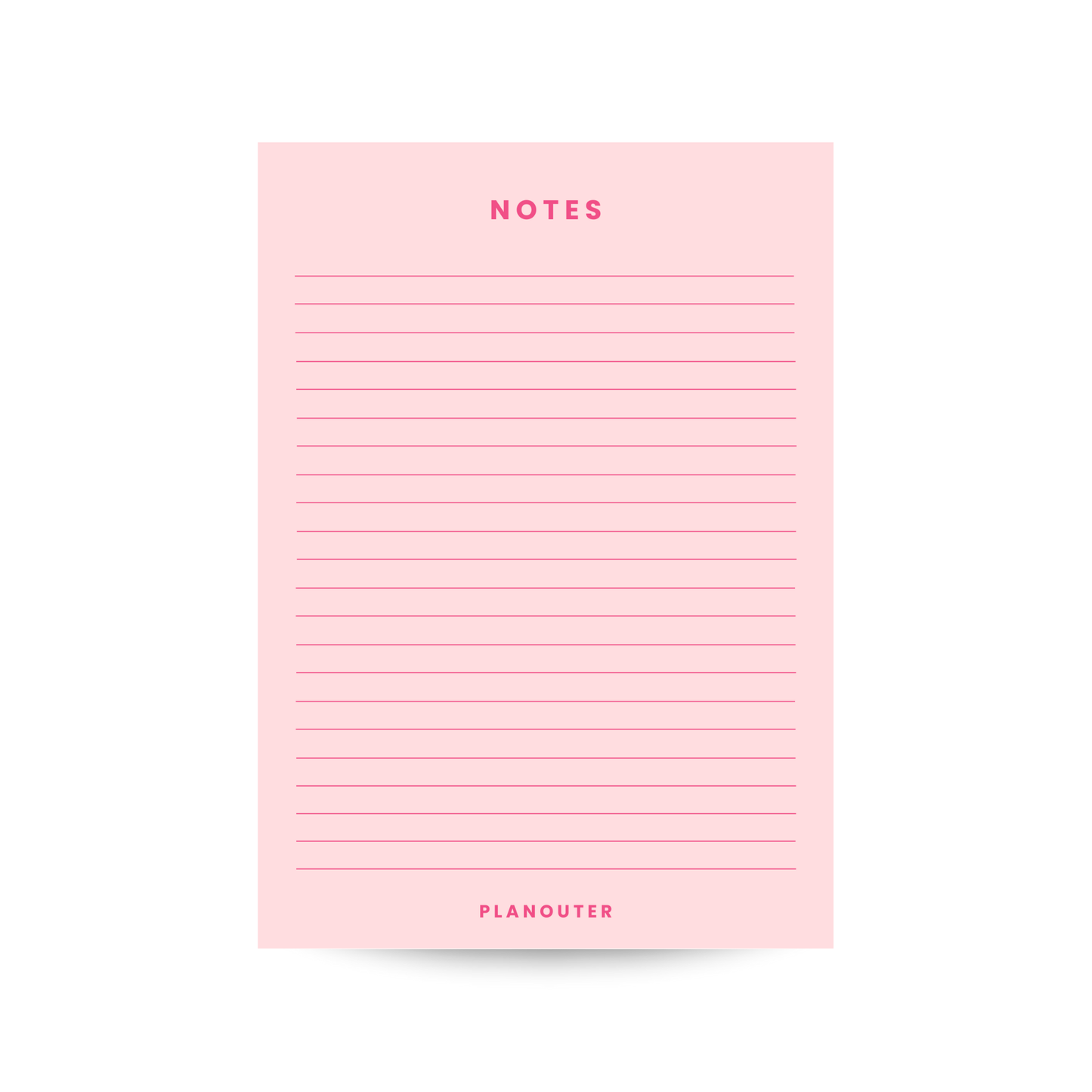 Notes Notepad - Pink