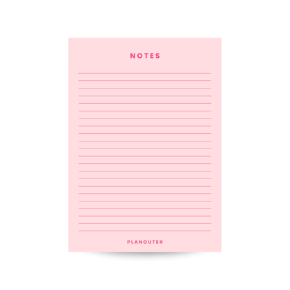 Notes Notepad - Pink