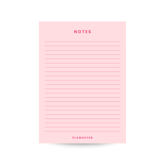 Notes Notepad - Pink