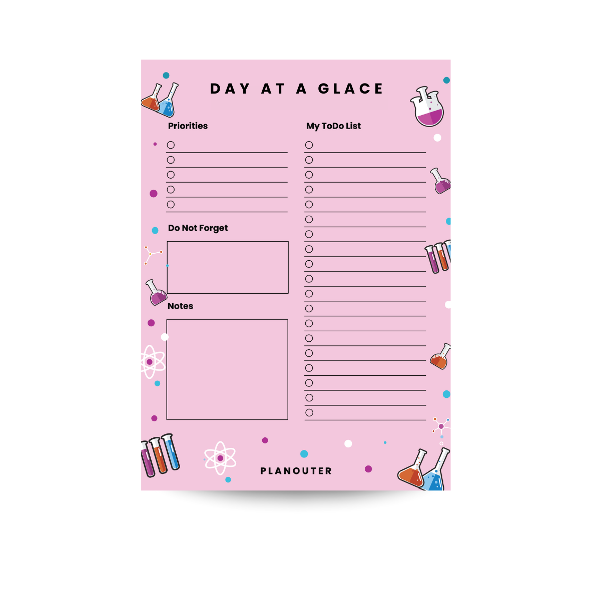 Daily Notepad - Chemist Pink