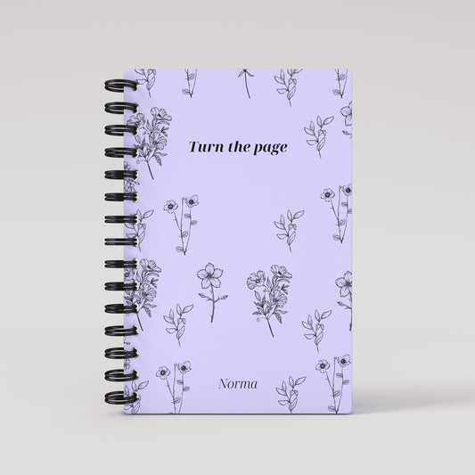 Turn the Page Vintage Purple - Book Journal