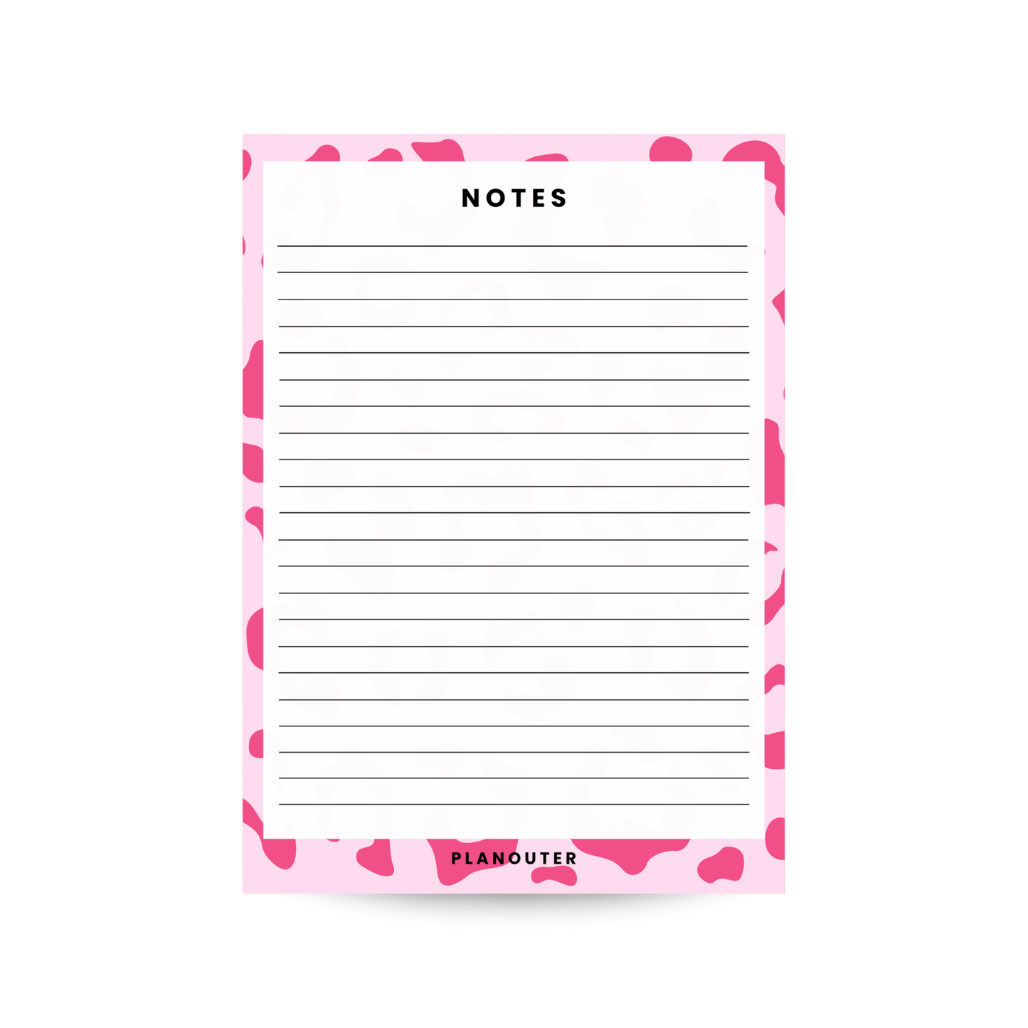 Notes Notepad - Leopard Pink